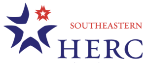 Southeastern HERC logo, with deep purple and red stars