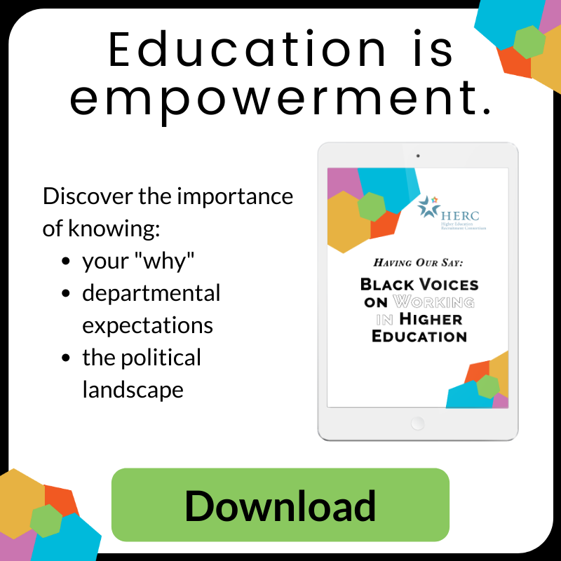 Download HERC ebook - Black Voices on Working in Higher Education