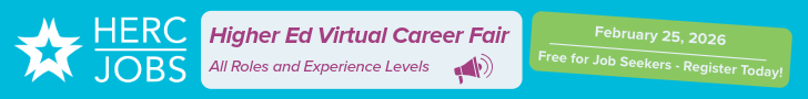 HERC Jobs Higher Ed Virtual Career Fair February 25 Free for job seekers