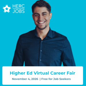text: Higher Ed Virtual Career Fair, November 4, 2026, Free for Job Seekers